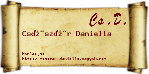 Császár Daniella névjegykártya